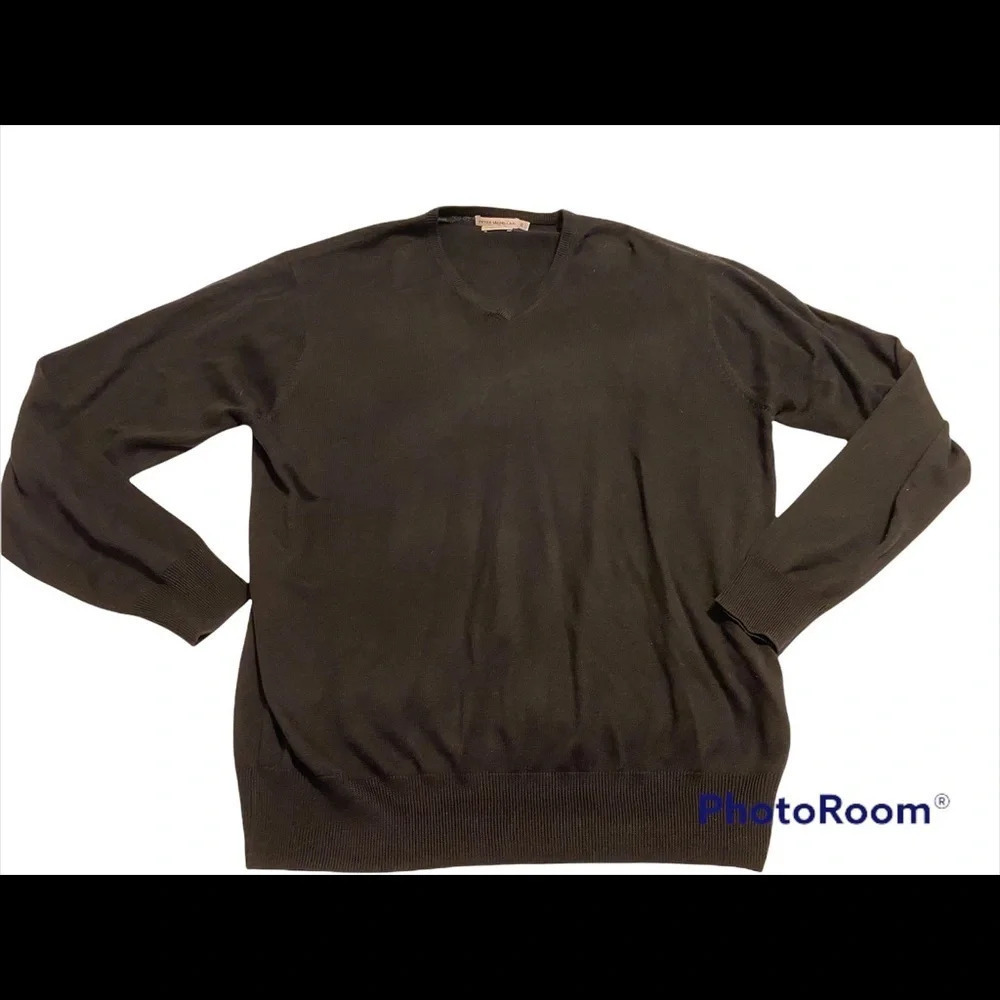 Peter Millar Silk Cashmere Blend V-Neck Sweater Sz XL